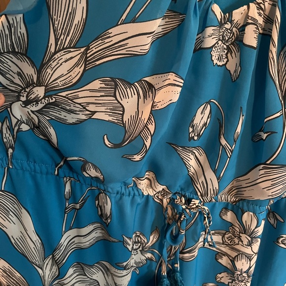 Women’s blue maxi dress Brand Taylor size 16 - Picture 3 of 6